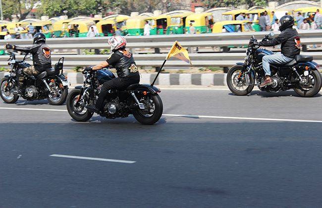 Harley davidson riders helped CRY- Child Rights and You