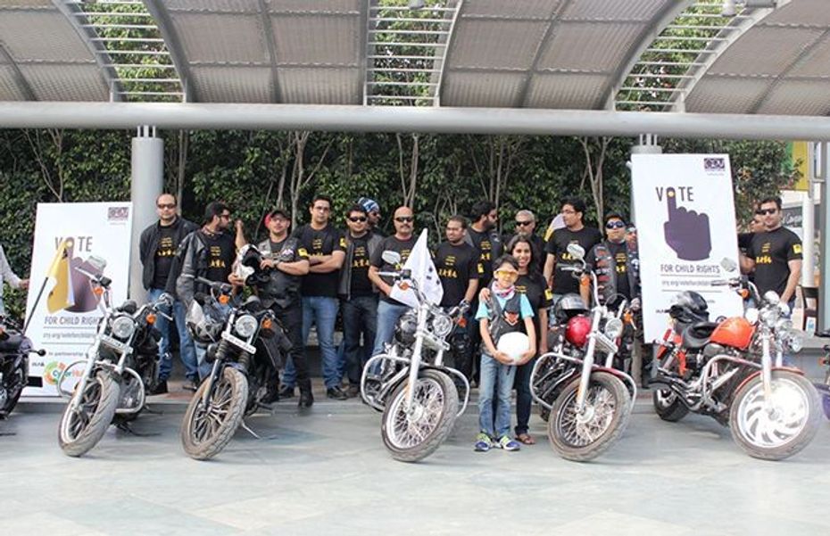 Harley davidson riders helped CRY- Child Rights and You Harley davidson riders helped CRY- Child Rights and You