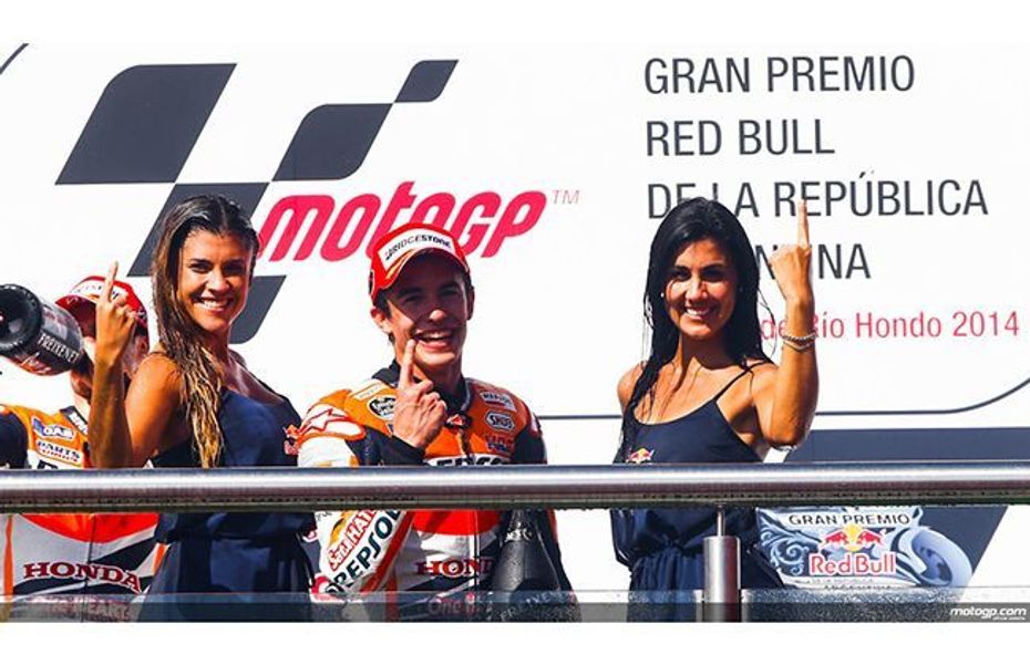 Hat-trick by Marc Marquez in MotoGP season 2014