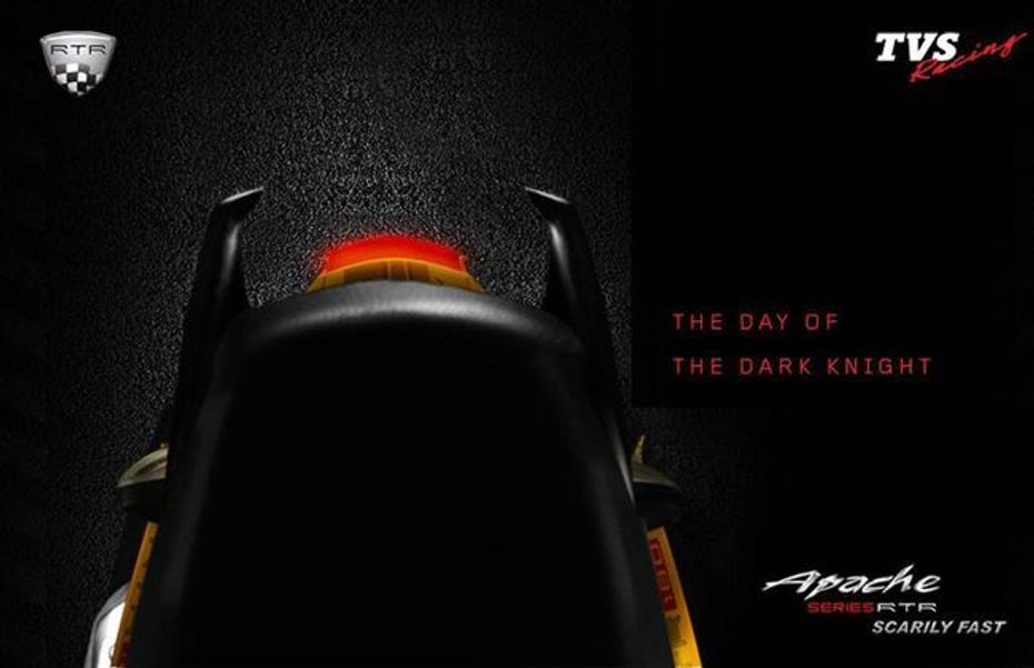 New TVS Apache Teaser Tail Lamp