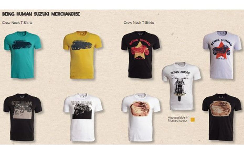 Suzuki Motorcycles and Being Human introduced co-branded Merchandise