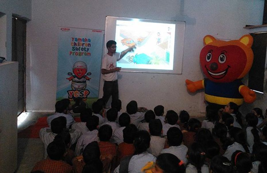 Yamaha Children Safety Program held in two Schools in Gurgaon