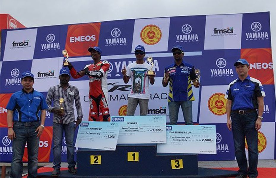 First round of the 2013 YZF-R15 One Make Race Championship concluded First round of the 2013 YZF-R15 One Make Race Championship concluded