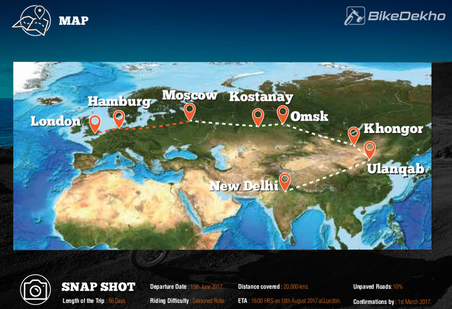 Big Motorcycle Ride Route Map