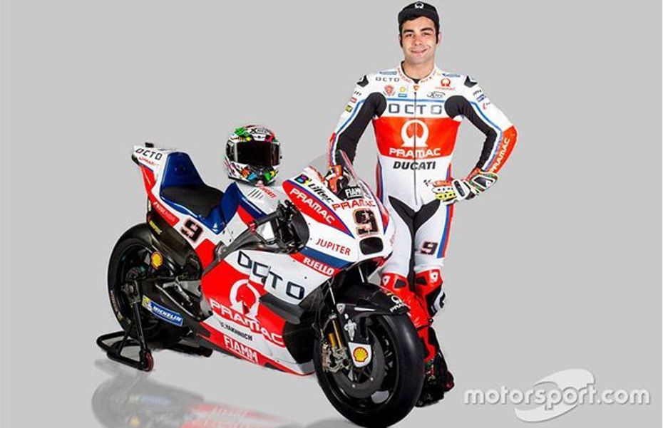 Danilo Petrucci unveil 2016 Pramac Ducati Racing Bike Danilo Petrucci unveil 2016 Pramac Ducati Racing Bike