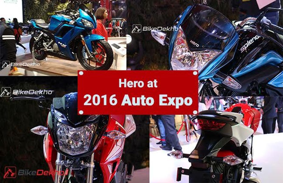 Hero MotoCorp at 2016 Auto Expo Hero MotoCorp at 2016 Auto Expo