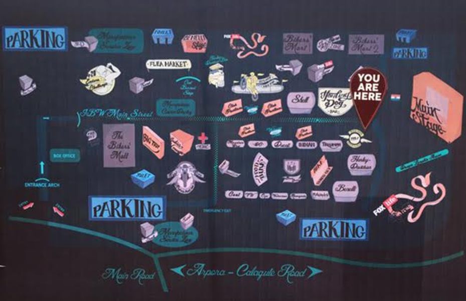 India Bike Week 2016 - Site Map