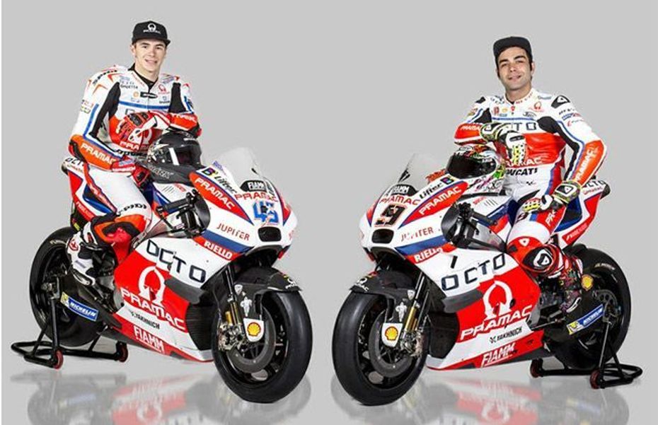 Danilo Petrucci and Scott Redding unveil Pramac Ducati Motorcycles Danilo Petrucci and Scott Redding unveil Pramac Ducati Motorcycles