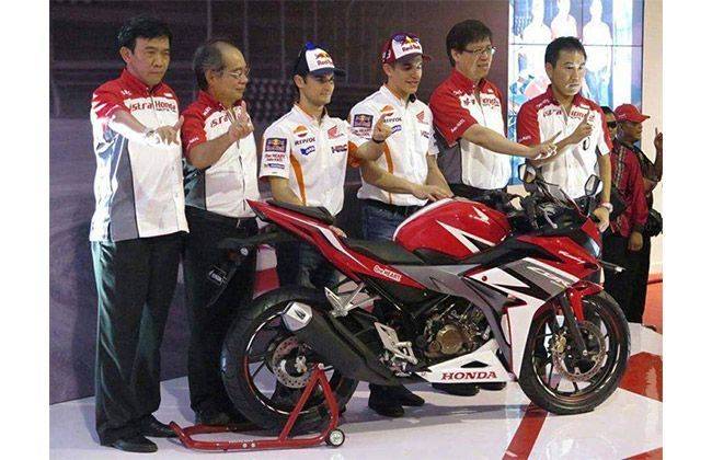 2016 Honda CBR150R launched in presence of Dani Pedrosa and Marc Marquez