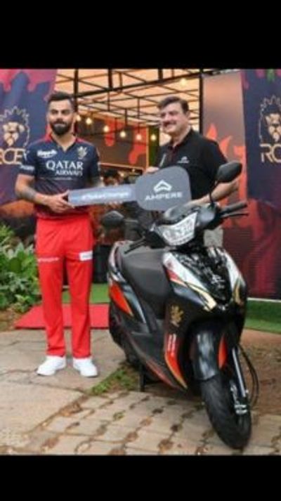 The Indian cricketer was recently gifted an Ampere Primus electric scooter for his &lsquo;electrifying&rsquo; performance in an IPL match